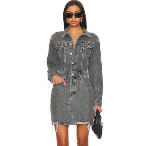 ÉTICA Revolve Lotta Denim Distressed Mini Dress In Stormy Skies Size S